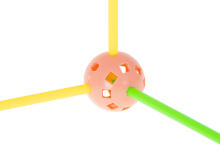 Ikonka Art.KX5666 Construction blocks tube straw base tent house 240el.