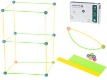 Ikonka Art.KX5666 Construction blocks tube straw base tent house 240el.