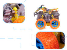 Ikonka Art.KX5662 Monster Truck off-road vehicle with quad drive yellow 1:36