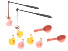 Ikonka Art.KX5648 Family game fish duck fishing + accessories pink