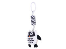 Ikonka Art.KX5643 Sensory rattle pendant contrasting owl
