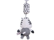 Ikonka Art.KX5636 Sensory rattle pendant contrasting zebra