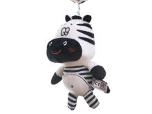 Ikonka Art.KX5636 Sensory rattle pendant contrasting zebra
