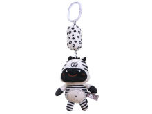Ikonka Art.KX5636 Sensory rattle pendant contrasting zebra