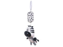 Ikonka Art.KX5636 Sensory rattle pendant contrasting zebra