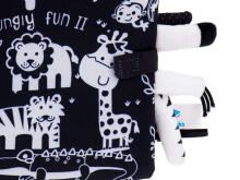 Ikonka Art.KX5634 Sensory book soft safari animal tails