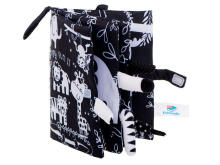 Ikonka Art.KX5634 Sensory book soft safari animal tails