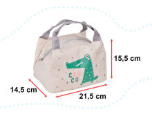 Ikonka Art.KX5631 Insulated thermal bag breakfast lunch crocodile