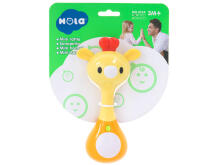 Ikonka Art.KX5592 Rattle teether + sounds lights giraffe HOLA