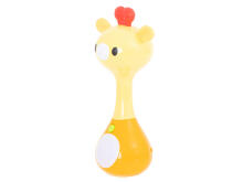 Ikonka Art.KX5592 Rattle teether + sounds lights giraffe HOLA