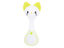 Ikonka Art.KX5592_5 Rattle teether + sounds lights cat HOLA