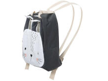 Ikonka Art.KX5583_3 Kindergarten baby backpack rabbit grey