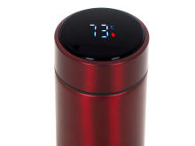 Ikonka Art.KX6358_2 Thermos mug smart LED 500ml maroon