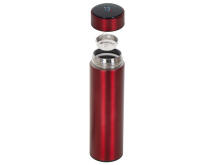 Ikonka Art.KX6358_2 Thermos mug smart LED 500ml maroon