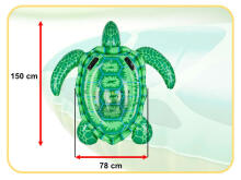 Ikonka Art.KX5576 Inflatable swimming mattress turtle pontoon INTEX 150cm