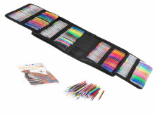 Ikonka Art.KX5553 Coloured gel pens in case 120pcs + 120 refills
