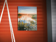 Ikonka Art.KX5549_3 Gleznošana pēc skaitļiem attēls 40x50cm ezera ainava