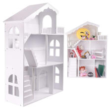 Ikonka Art.KX5547 LULILO bookshelf toy house bookcase 2in1 CALLA 116cm XXL