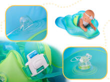 Ikonka Art.KX5544 Children's inflatable ring wheel with canopy