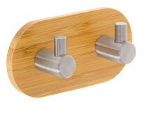 Ikonka Art.KX5533 Self-adhesive hook 2 hooks silver
