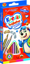 Ikonka Art.KX5486 BAMBINO Mokykliniai trikampiai pieštukai 12 spalvų