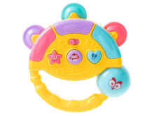 Ikonka Art.KX5436 Interactive tambourine musical toy yellow