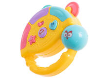 Ikonka Art.KX5436 Interactive tambourine musical toy yellow