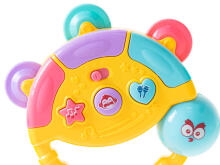 Ikonka Art.KX5436 Interactive tambourine musical toy yellow