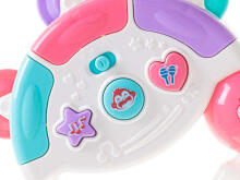 Ikonka Art.KX5436_1 Interactive tambourine musical toy white