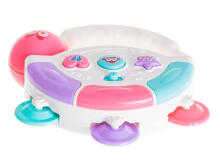 Ikonka Art.KX5436_1 Interactive tambourine musical toy white