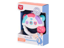Ikonka Art.KX5436_1 Interactive tambourine musical toy white