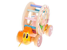 Ikonka Art.KX5432 Wooden sorter on a string mobile hedgehog