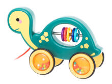 Ikonka Art.KX5431 Wooden rattle on a string mobile turtle