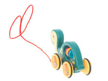 Ikonka Art.KX5431 Wooden rattle on a string mobile turtle