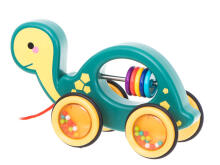 Ikonka Art.KX5431 Wooden rattle on a string mobile turtle