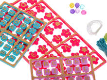 Ikonka Art.KX5456 Beads for making jewellery bracelets from letters set XXL 630el