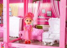 Ikonka Art.KX5410 Dolls' house large Villa with doll to assemble
