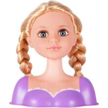 Ikonka Art.KX5406 Doll's head for styling with accessories