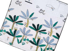 Ikonka Art.KX5394 Beach mat picnic blanket camping palm trees 150x200