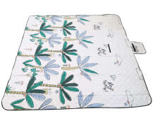 Ikonka Art.KX5394_1 Beach mat picnic blanket camping palm trees 200x200