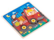 Ikonka Art.KX5368_2 Wooden puzzle fire brigade