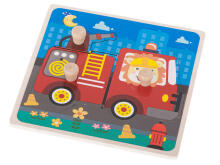 Ikonka Art.KX5368_2 Wooden puzzle fire brigade