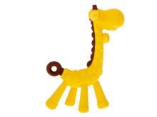Ikonka Art.KX5357 Silicone teething teether yellow giraffe