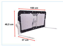 Ikonka Art.KX5320_1 Safety gate barrier bed guard 150cm black