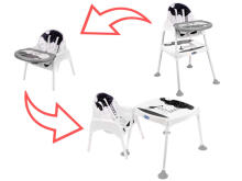 Ikonka Art.KX5317 Feeding chair stool table chair 3in1 stars
