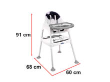 Ikonka Art.KX5317 Feeding chair stool table chair 3in1 stars