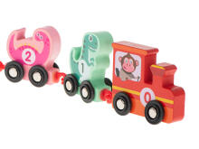 Ikonka Art.KX5312 Montessori wooden train dinosaur train