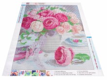 Ikonka Art.KX5259 Diamond embroidery mosaic set 5D flowers