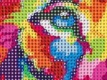 Ikonka Art.KX5259_8 Diamond embroidery mosaic set 5D lion