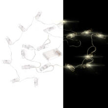 Ikonka Art.KX5252 LED photo clip lights 1.5m 10LED warm white